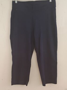 Lands' End Dark Navy Stretch Crop Capris